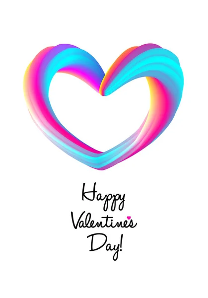 Aftelkalender Voor Valentijnsdag Wenskaart Achtergrond — Stockvector