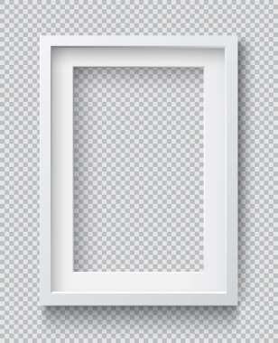 Gerçekçi fotoğraf çerçevesi, vektör çizim