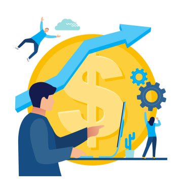 Ofis çalışanları bilgisayara seyir masa başında oturuyorlar.