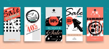 Yukarı kaydırma düğmeleriyle Yaz Hikayeleri şablonu ayarlayın. Akış.