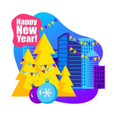 2020 Happy New Year trendy ve minimalist kart veya arka plan.