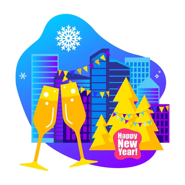 2020 Happy New Year trendy ve minimalist kart veya arka plan.