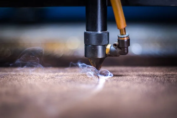 Laser Cutting Wood Workshop — Stock Photo, Image
