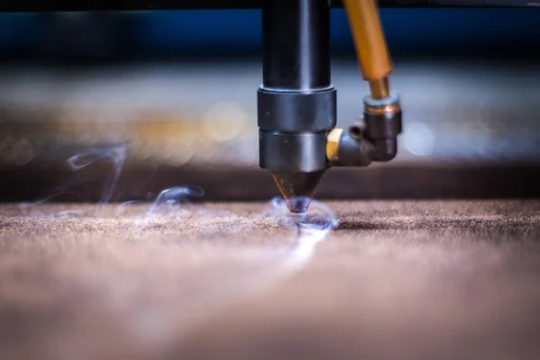 Laser Cutting Wood Workshop — Stock Photo, Image