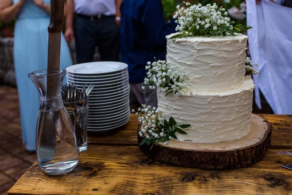 Gâteau Mariage Jour Des Mariages — Photo