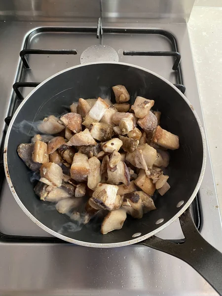 Top View Porcini Mushrooms — Stock Photo, Image