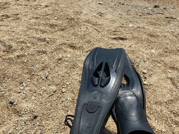 Üst Manzara dalgıcının paletleri, seçici odaklanma 