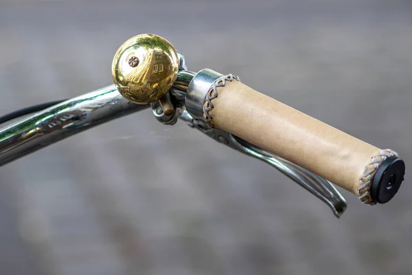 Bicycle Handlebar Bell Close — Stock Photo, Image