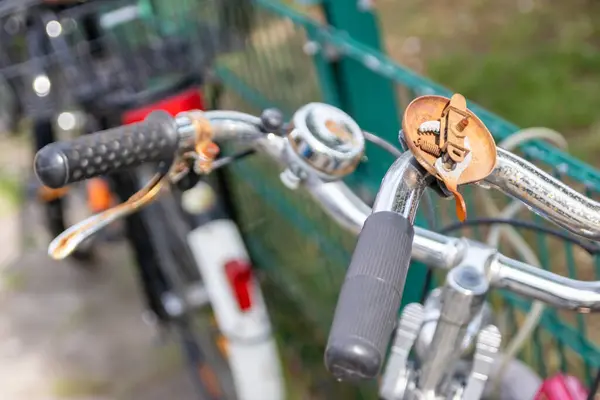 Immagine Parziale Vecchia Bicicletta — Foto Stock