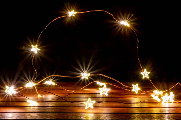 Bajki Boże Narodzenie Jako Oświetlenie Dekoracji Choinki Lub Jako Świąteczne — Zdjęcie stockowe