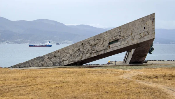 Novorossiysk Rusya Nın Karadeniz Kıyısında Zengin Bir Tarihi Kahramanlık Geçmişi — Stok fotoğraf