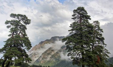 Karachay 'sız Cumhuriyet. Ana Kafkas Bölgesi Bölgesi.