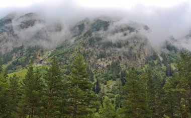 Karachay 'sız Cumhuriyet. Ana Kafkas Bölgesi Bölgesi.