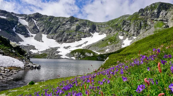 Highlands Της Δημοκρατίας Karachay Cherkess Εκπληκτικά Όμορφες Ορεινές Λίμνες Φαράγγια — Φωτογραφία Αρχείου