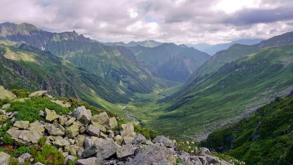 Highlands of the Karachay-Cherkess Republic. Amazingly beautiful mountain lakes, gorges and mountain rivers. On the border with the Republic of Abkhazia. These are places for mountain tourism and far from civilization.