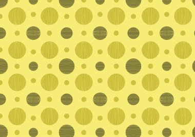 Dokulu dairelerile yeşil dikişsiz desen