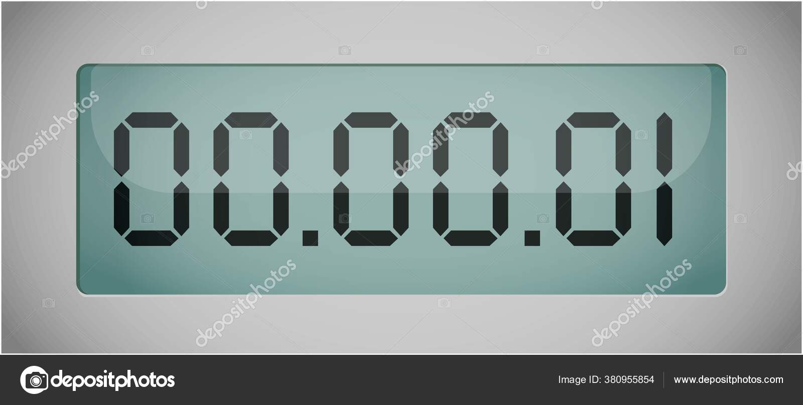 Vetor Numeros Digitais Luminosos Temporizador Contagem Regressiva Temporizador Digital Contagem Vetores De Stock C Wm Gnatuyk 380955854