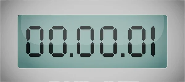 Vettore Numeri Digitali Luminosi Timer Conto Alla Rovescia Timer Conto — Vettoriale Stock