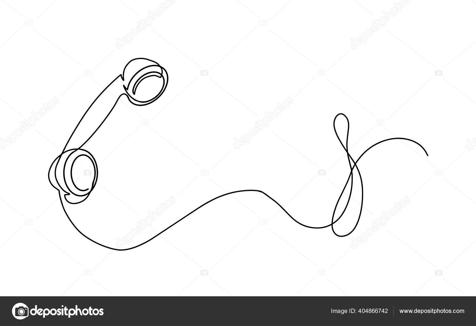 Single continuous line drawing smartphone connected with gamepad