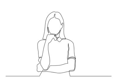 Yumruk tutan tezahürat yapan adamın durmaksızın çizdiği çizgi. Mutlu genç adam başarıyı bir çizgi çekerek kutluyor. Vektör illüstrasyonu