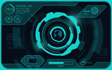 Soyut teknoloji arkaplanının grafiği