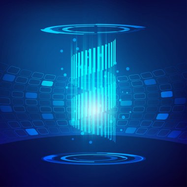 Soyut yüksek teknoloji arka planının vektörü