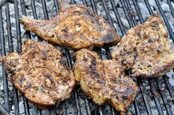 Översta Ryggbiff Grill Kort Skärpedjup — Stockfoto