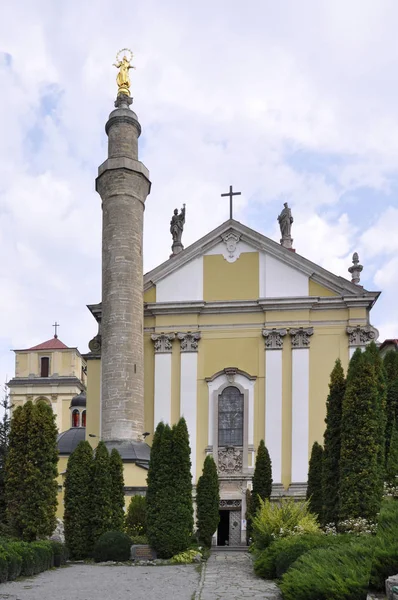 Igreja Com Minarete Catedral São Pedro Paulo Kamianets Podilskyi Ucrânia — Fotografia de Stock