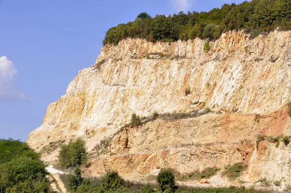 Opencast Mining Quarry Area Has Been Mined Sand Other Minerals — Stock Photo, Image