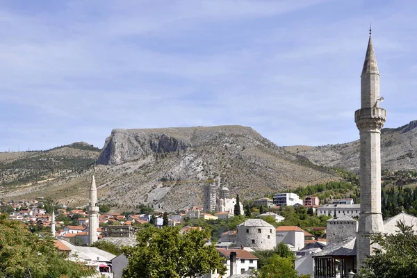 Scénický Výhled Historické Město Mostar Bosna Hercegovina — Stock fotografie