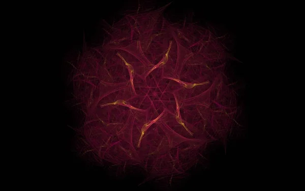 Cyfrowy Wygenerowany Obraz Postaci Abstrakcyjnych Kształtów Geometrycznych Różnych Odcieni Kolorów — Zdjęcie stockowe
