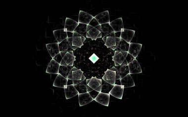 Web tasarımı ve bilgisayar grafiklerinde kullanılmak üzere çeşitli tonlar ve renklerin soyut geometrik şekilleri şeklinde dijital resim oluşturuldu.