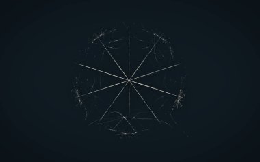 Web tasarımı ve bilgisayar grafiklerinde kullanılmak üzere çeşitli tonlar ve renklerin soyut geometrik şekilleri şeklinde dijital resim oluşturuldu