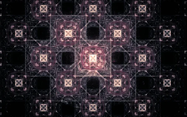 Imagen generada digital en forma de formas geométricas abstractas de varios tonos y colores para su uso en diseño web y gráficos por computadora — Foto de Stock