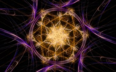 Web tasarımı ve bilgisayar grafiklerinde kullanılmak üzere çeşitli tonlar ve renklerin soyut geometrik şekilleri şeklinde dijital resim oluşturuldu