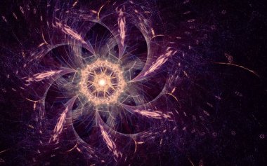 güzel soyut geometrik şekillerden oluşan bir bilgisayarda dijital resim oluşturuldu, bir arkaplan resmi veya web tasarımı için farklı renk çizgileri