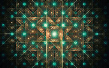 güzel soyut geometrik şekillerden oluşan bir bilgisayarda dijital resim oluşturuldu, bir arkaplan resmi veya web tasarımı için farklı renk çizgileri.