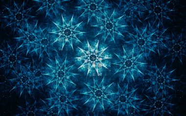 güzel soyut geometrik şekillerden oluşan bir bilgisayarda dijital resim oluşturuldu, bir arkaplan resmi veya web tasarımı için farklı renk çizgileri.