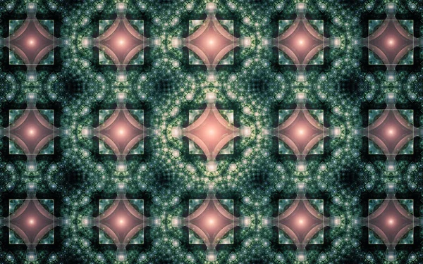 Imagem Digital Gerada Forma Formas Geométricas Abstratas Vários Tons Cores — Fotografia de Stock