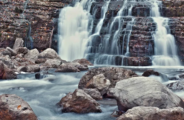 Скельний Потік Прекрасний Водоспад Природа — стокове фото
