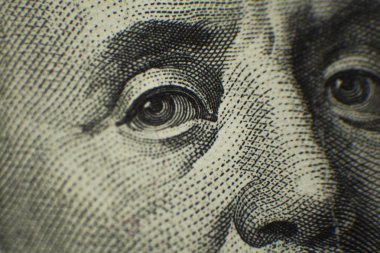 ABD'de on ben franklin portresi makroda $100 dolarlık banknot