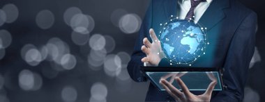 adam el tablet planet.concept küresel iş ile