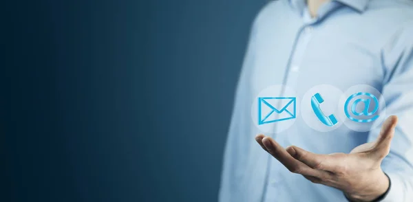 Geschäftsmann Handnachricht Telefon Und Markierung Bildschirm — Stockfoto