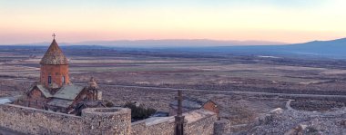 Ermenistan Ararat vadi manastırda Khor Virap