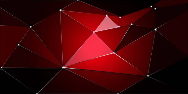 Dunkelrote Abstrakte Oder Polygonale Dreieck Illustration Hintergrund — Stockfoto