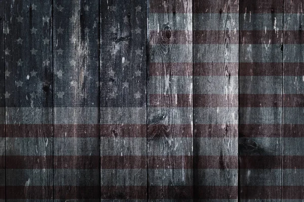 Gamla Målade Amerikanska Flaggan Bakgrund — Stockfoto