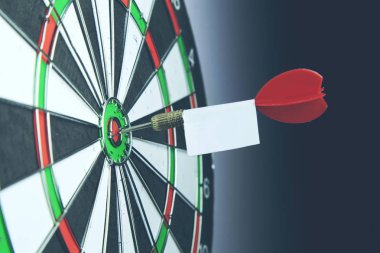 Şu dart tahtası üzerinde bullseye kullanarak hedef kavramı