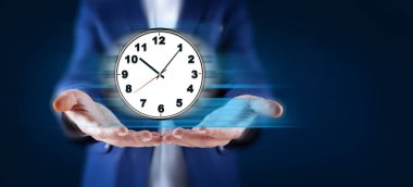 Ekrandaki adam el saati