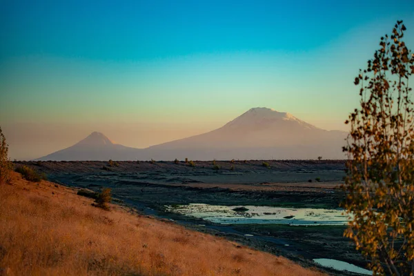 Montanha Ararat Pôr Sol — Fotografia de Stock