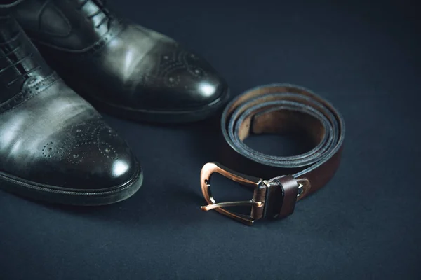 Zapatos Hombre Con Cinturón — Foto de Stock